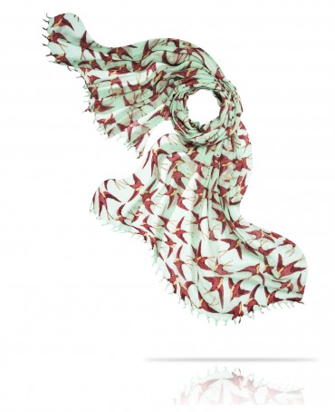 Палантин Женский W40-MOINEAU/VERT.CLAIR